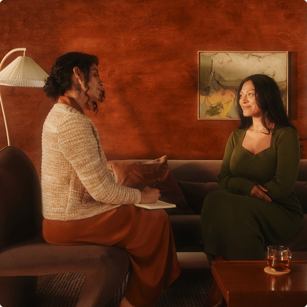 Psychiatrist and patient